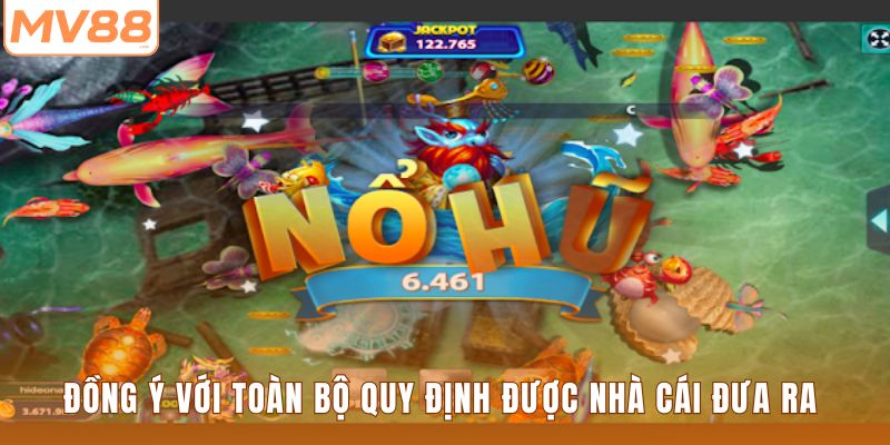 Đồng ý với toàn bộ quy định được nhà cái đưa ra